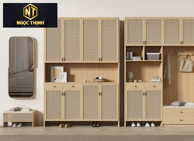 TỦ QUẦN ÁO NGỌC THỊNH GỖ OAK